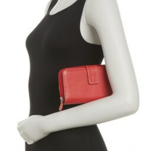 NWT All-in-One Leather Continental Wallet by MUNDI SMALL LEATHER GOODS - Picture 1 of 4